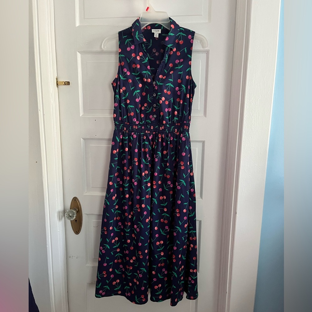 J Crew Cherry Sleeveless Dress